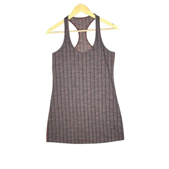 Lululemon Cool Racerback Tank Top Reversible Purple Orange Heathered Womens Sz 8 - Picture 1 of 7